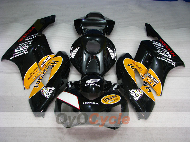 Einspritzverkleidungssatz für CBR1000RR 04-05 - Gelb, Schwarz - HM Plant #OYO87900499