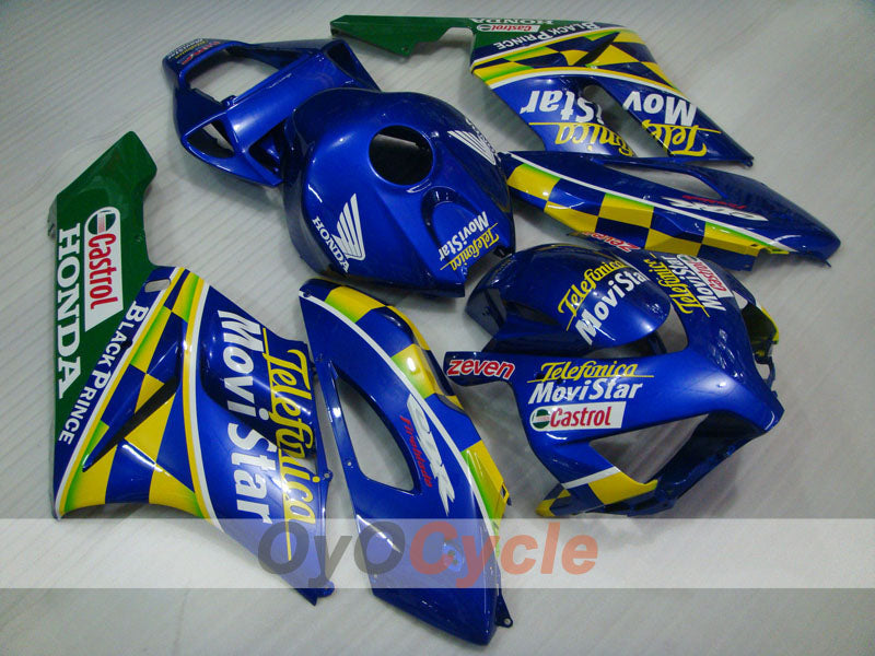 Einspritzverkleidungsset für 04-05 CBR1000RR - Gelb, Blau - Movistar #OYO87900512 Hauptbild