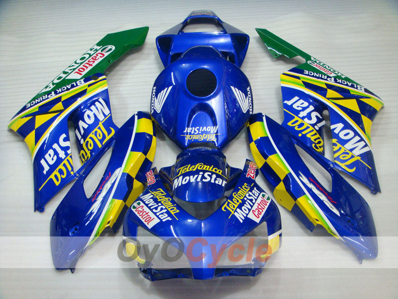 Einspritzverkleidungsset für 04-05 CBR1000RR - Gelb, Blau - Movistar #OYO87900512 Zweitbild