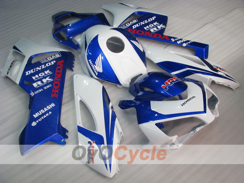 Einspritzverkleidungssatz für CBR1000RR 04-05 - Blau, Weiß - Werksstil, HRC #OYO87900521 Hauptbild