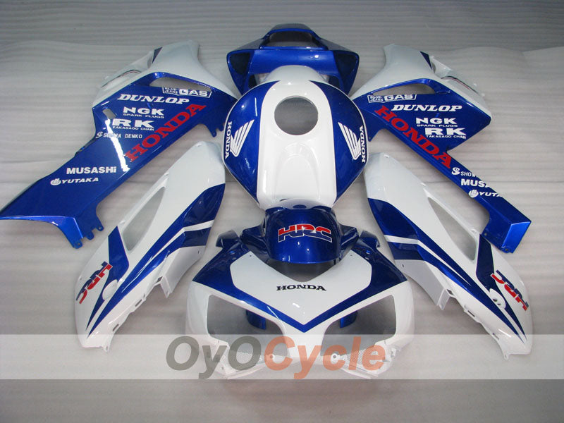 Einspritzverkleidungssatz für CBR1000RR 04-05 - Blau, Weiß - Werksstil, HRC #OYO87900521 Zweitbild