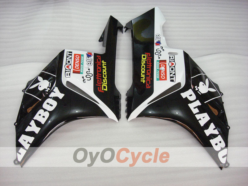 Einspritzverkleidungssatz für CBR1000RR 04-05 - Weiß, Schwarz - PlayBoy #OYO87900523