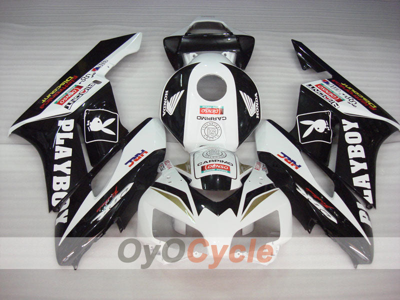 Einspritzverkleidungssatz für CBR1000RR 04-05 - Weiß, Schwarz - PlayBoy #OYO87900523 Zweitbild