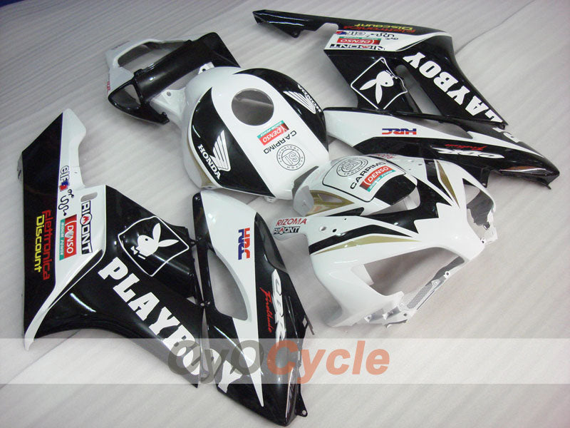 Einspritzverkleidungssatz für CBR1000RR 04-05 - Weiß, Schwarz - PlayBoy #OYO87900523