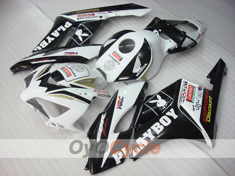 Einspritzverkleidungssatz für CBR1000RR 04-05 - Weiß, Schwarz - PlayBoy #OYO87900523