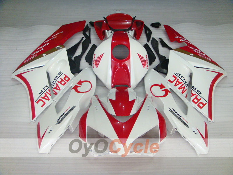 Einspritzverkleidungssatz für CBR1000RR 04-05 - Rot, Weiß - PRAMAC #OYO87900526