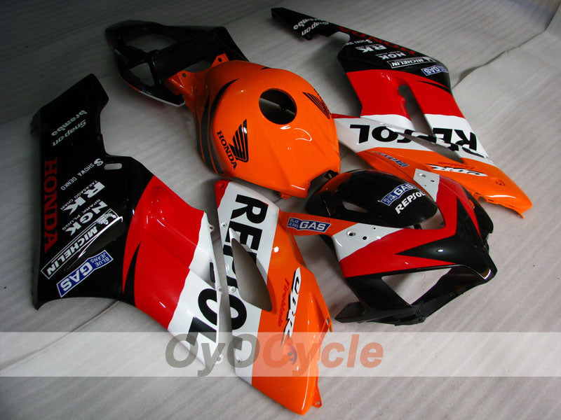 Einspritzverkleidungssatz für CBR1000RR 04-05 - Orange, Schwarz - Repsol #OYO87900528 Hauptbild