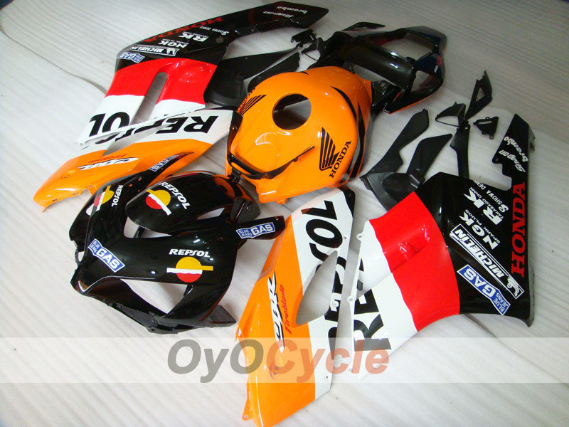 Einspritzverkleidungssatz für CBR1000RR 04-05 - Orange, Schwarz - Repsol #OYO87900530