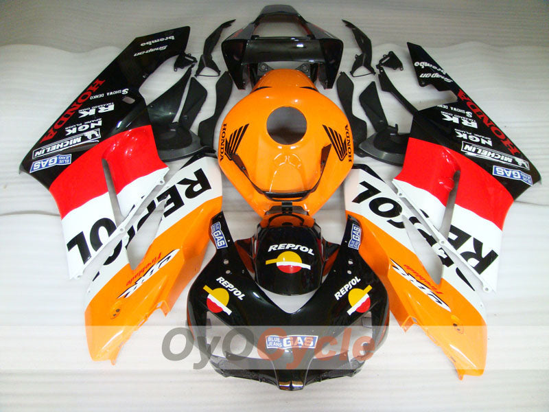 Einspritzverkleidungssatz für CBR1000RR 04-05 - Orange, Schwarz - Repsol #OYO87900530