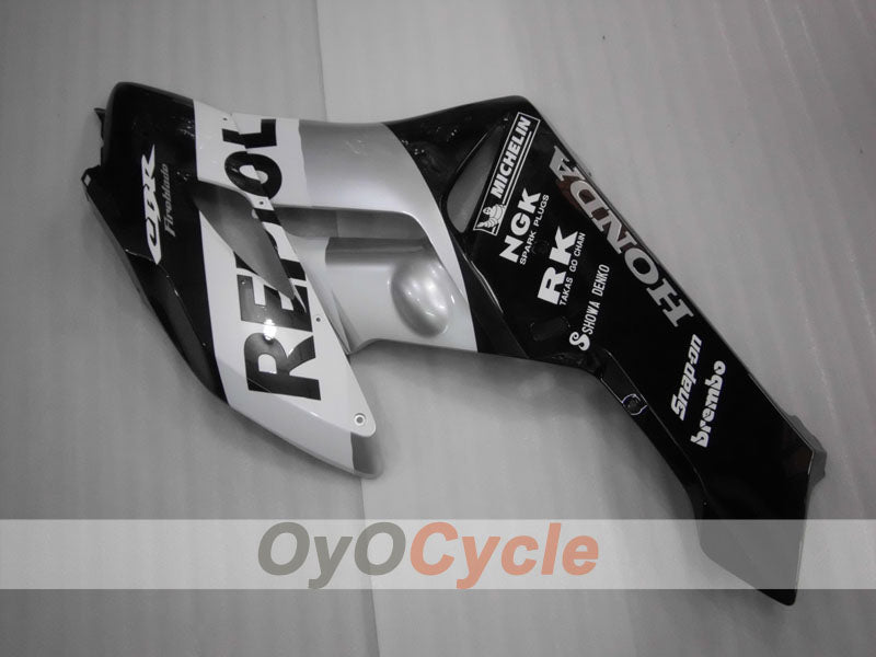 Einspritzverkleidungssatz für CBR1000RR 04-05 - Schwarz, Silber - Repsol #OYO87900532