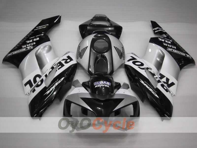 Einspritzverkleidungssatz für CBR1000RR 04-05 - Schwarz, Silber - Repsol #OYO87900532