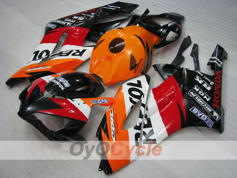 Einspritzverkleidungssatz für 04-05 CBR1000RR - Orange, Schwarz - Repsol #OYO87900533