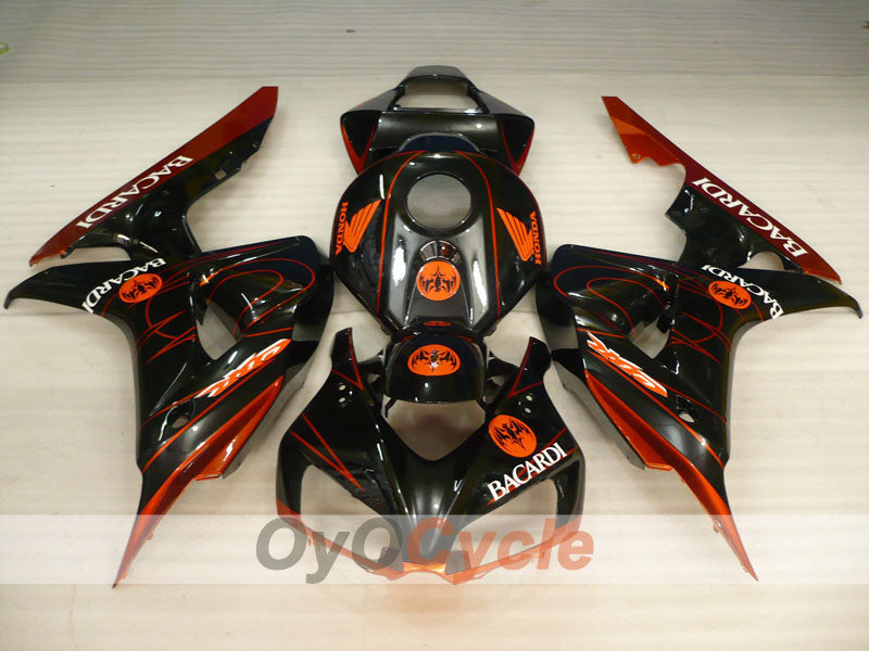 Verkleidungssatz für 06-07 CBR1000RR - Orange, Schwarz - BACARDI #OYO87900549 Zweitbild