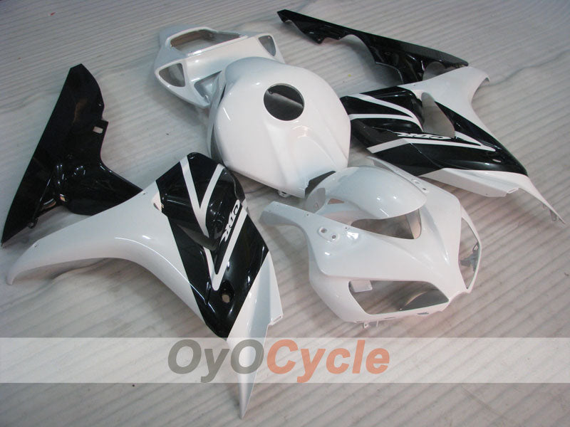 Einspritz-Verkleidungssatz für 06-07 CBR1000RR - Weiß, Schwarz - Fireblade #OYO87900572