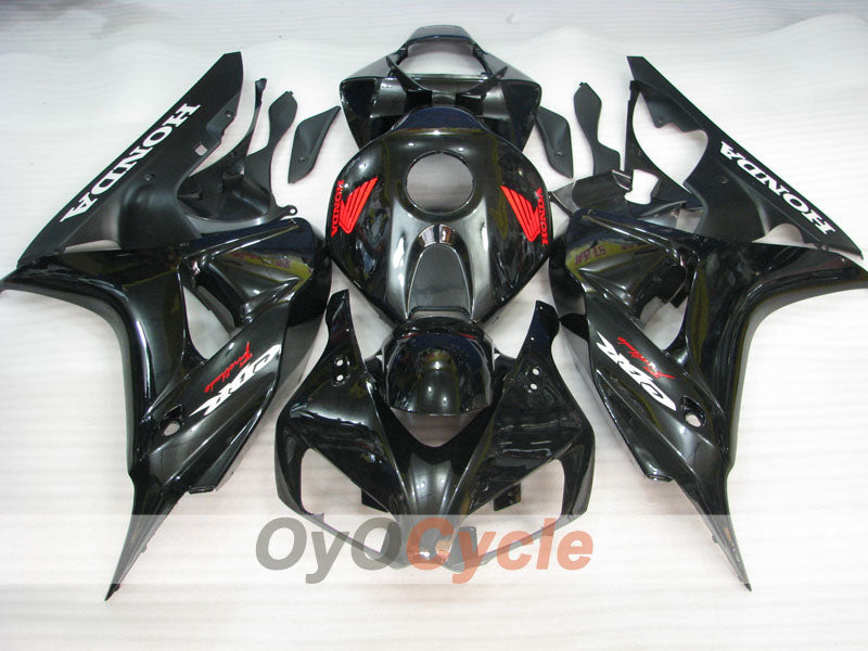 Einspritz-Verkleidungssatz für 06-07 CBR1000RR - Schwarz - Fireblade #OYO87900579