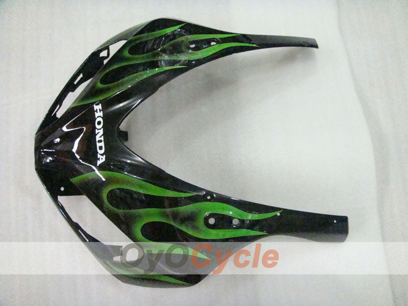 Einspritzverkleidungssatz für CBR1000RR 06-07 - Grün, Schwarz - Flamme #OYO87900595