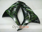 Einspritzverkleidungssatz für CBR1000RR 06-07 - Grün, Schwarz - Flamme #OYO87900595