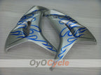 Verkleidungssatz für Einspritzanlage für die CBR1000RR 06-07 - Blau, Silber - Flamme #OYO87900599