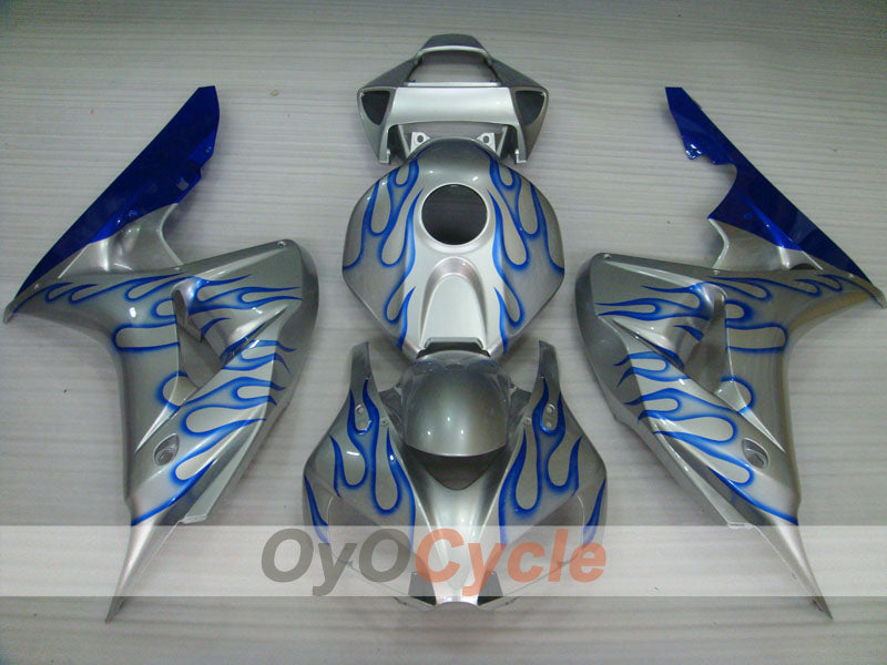Verkleidungssatz für Einspritzanlage für die CBR1000RR 06-07 - Blau, Silber - Flamme #OYO87900599 Zweitbild