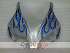 Verkleidungssatz für Einspritzanlage für die CBR1000RR 06-07 - Blau, Silber - Flamme #OYO87900599