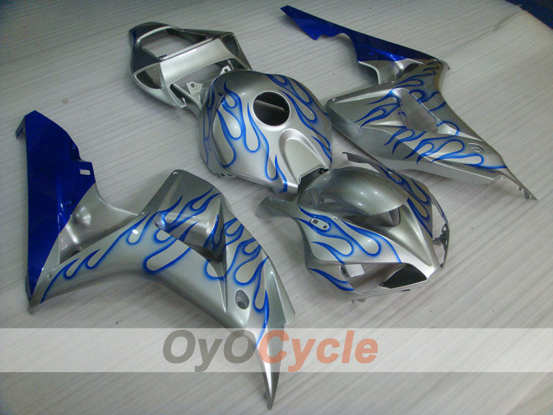 Verkleidungssatz für Einspritzanlage für die CBR1000RR 06-07 - Blau, Silber - Flamme #OYO87900599 Hauptbild