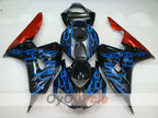 Verkleidungssatz für Einspritzanlage für die CBR1000RR 06-07 - Blau, Schwarz - Flamme #OYO87900602