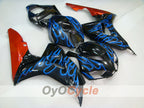 Verkleidungssatz für Einspritzanlage für die CBR1000RR 06-07 - Blau, Schwarz - Flamme #OYO87900602