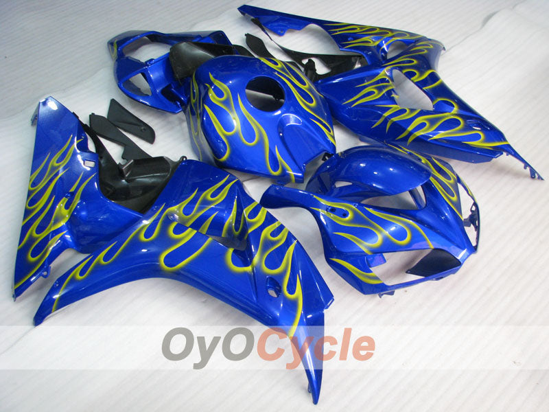 Verkleidungssatz für Einspritzanlage für die CBR1000RR 06-07 - Gelb, Blau - Flamme #OYO87900603 Hauptbild