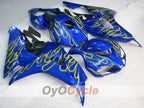 Verkleidungssatz für Einspritzanlage für die CBR1000RR 06-07 - Gelb, Blau - Flamme #OYO87900603