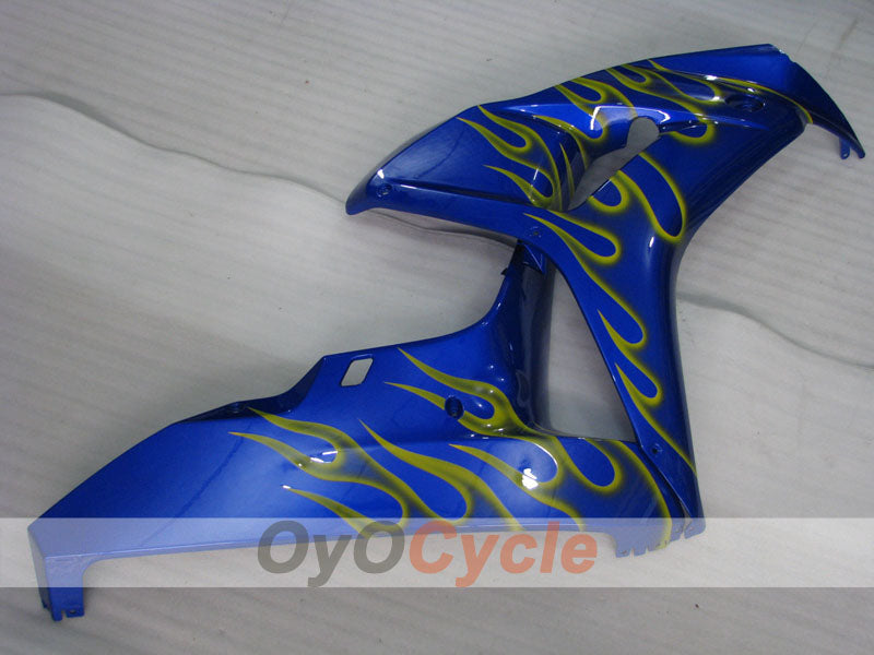Verkleidungssatz für Einspritzanlage für die CBR1000RR 06-07 - Gelb, Blau - Flamme #OYO87900603