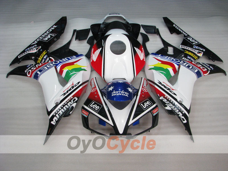 Verkleidungssatz für Einspritzermodelle der CBR1000RR 06-07 - Weiß, Schwarz - Lee #OYO87900617 Zweitbild
