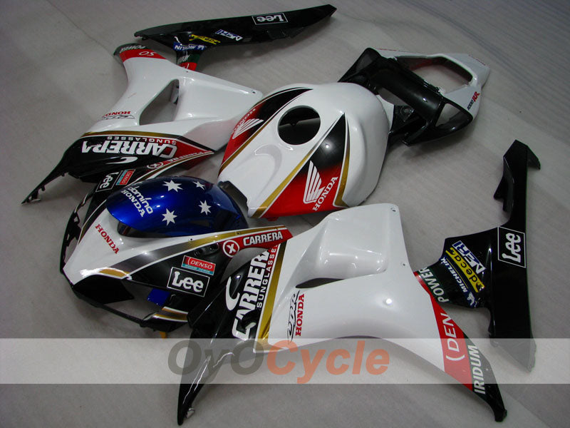 Verkleidungssatz für Einspritzermodelle der CBR1000RR 06-07 - Weiß, Schwarz - Lee #OYO87900618 Zweitbild