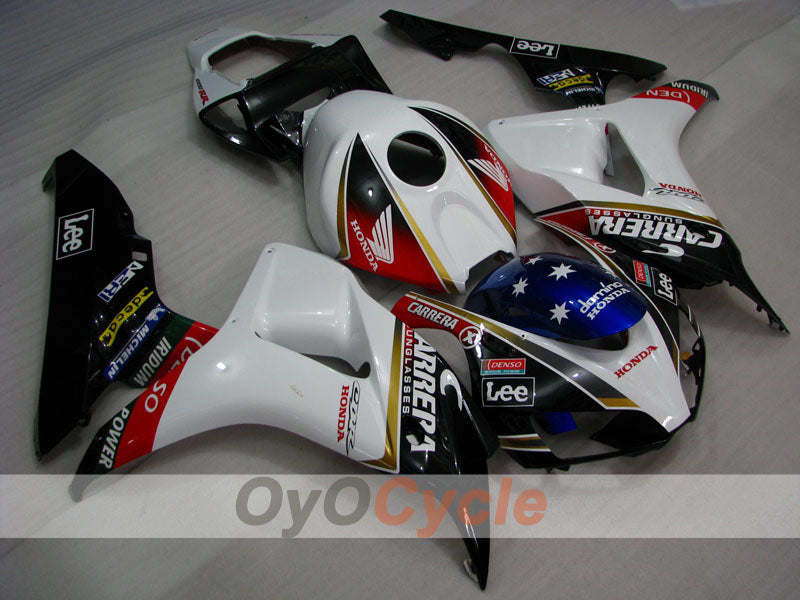Verkleidungssatz für Einspritzermodelle der CBR1000RR 06-07 - Weiß, Schwarz - Lee #OYO87900618 Hauptbild