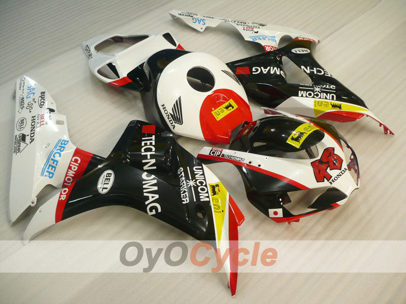 Spritzguss-Verkleidungssatz für CBR1000RR 06-07 - Weiß, Schwarz - Werksstil #OYO87900630 Hauptbild