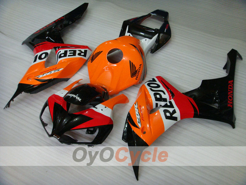 Einspritz-Verkleidungssatz für 06-07 CBR1000RR - Orange, Schwarz - Repsol #OYO87900642 Zweitbild