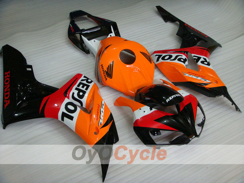 Einspritz-Verkleidungssatz für 06-07 CBR1000RR - Orange, Schwarz - Repsol #OYO87900642 Hauptbild