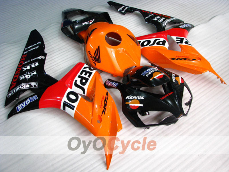 Einspritz-Verkleidungssatz für 06-07 CBR1000RR - Orange, Schwarz - Repsol #OYO87900644 Hauptbild