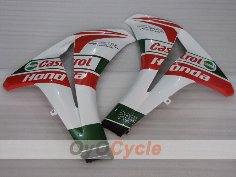 Einspritzverkleidungssatz für CBR1000RR 08-11 - Rot, Weiß - Castrol #OYO87900654