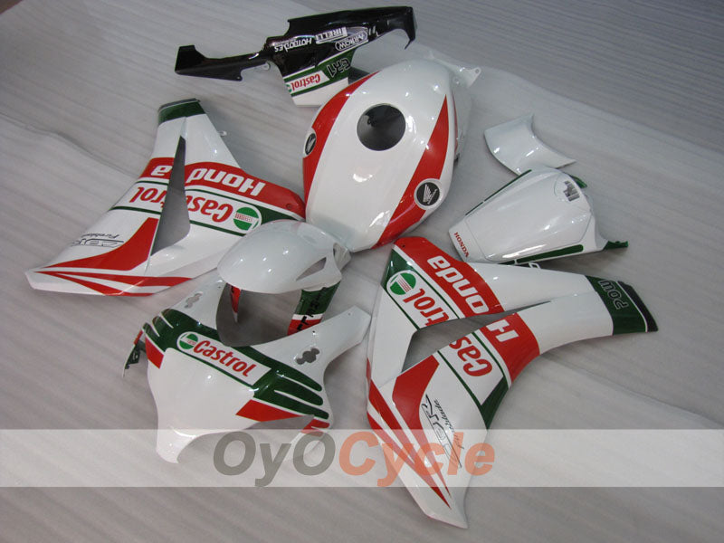 Einspritzverkleidungssatz für CBR1000RR 08-11 - Rot, Weiß - Castrol #OYO87900654