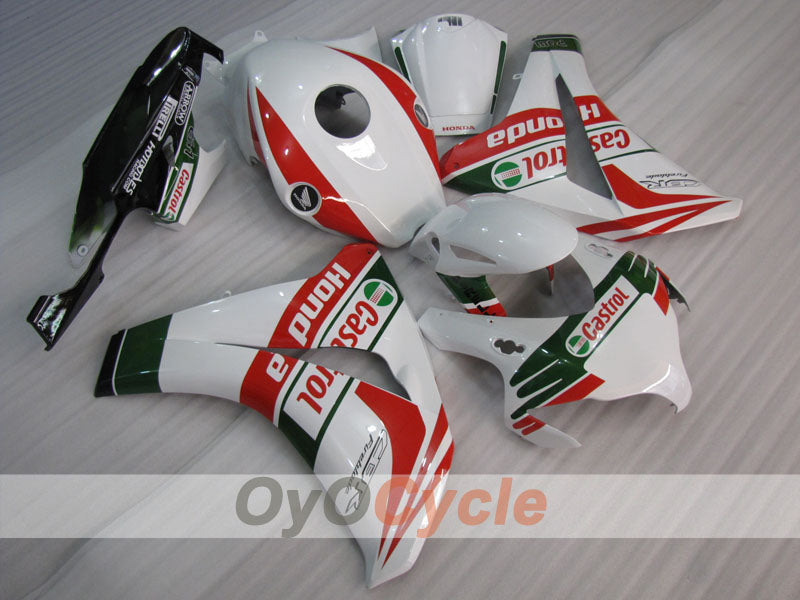 Einspritzverkleidungssatz für CBR1000RR 08-11 - Rot, Weiß - Castrol #OYO87900654