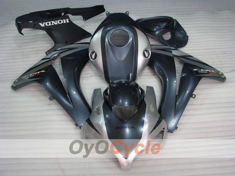 Verkleidungssatz für Einspritzmodell 08-11 CBR1000RR - Schwarz, Silber - Fireblade #OYO87900675 Zweitbild
