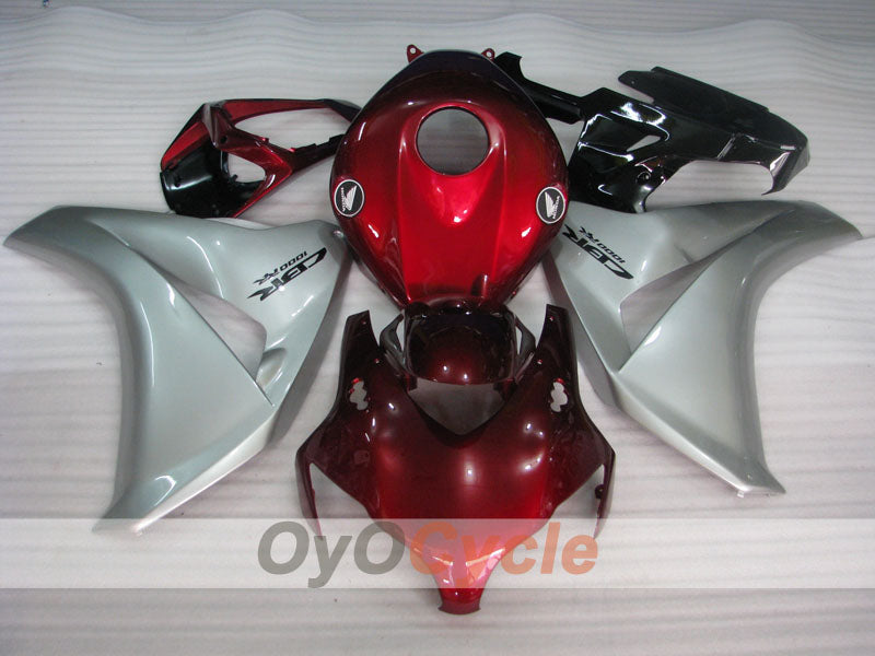 Verkleidungssatz für Einspritzmodell 08-11 CBR1000RR - Rot, Silber - Fireblade #OYO87900677