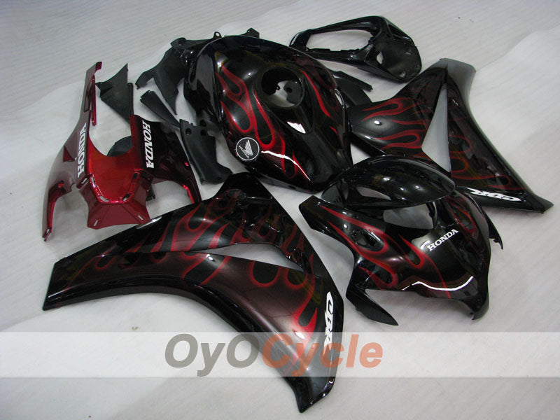 Verkleidungssatz für Einspritzmodelle für CBR1000RR 08-11 - Rot, Schwarz - Flame #OYO87900684 Zweitbild
