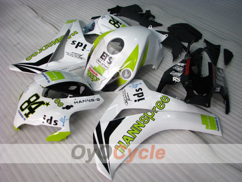 Verkleidungssatz für Einspritzmodelle für CBR1000RR 08-11 - Weiß, Schwarz - HANN Spree #OYO87900686 Zweitbild