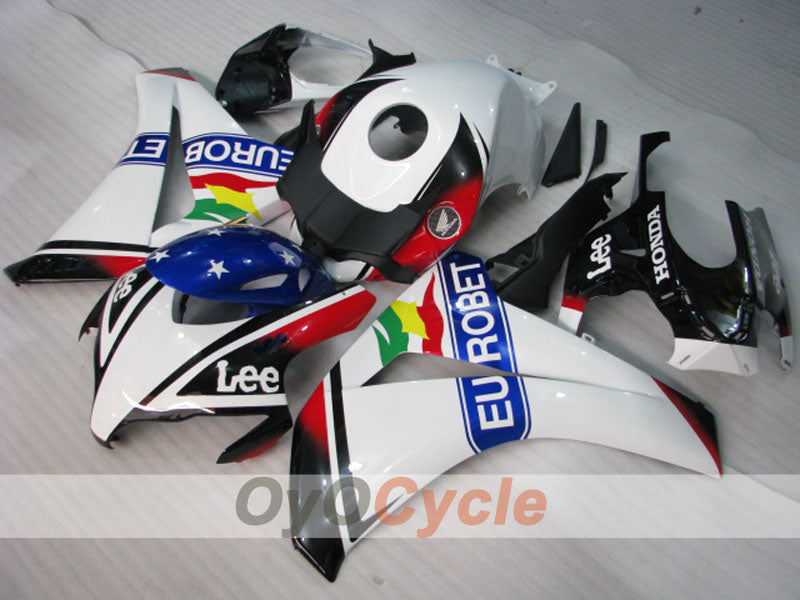 Spritzverkleidungssatz für CBR1000RR 08-11 - Weiß, Schwarz - Eurobet, Lee #OYO87900697 Zweitbild