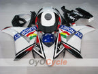 Spritzverkleidungssatz für CBR1000RR 08-11 - Weiß, Schwarz - Eurobet, Lee #OYO87900697