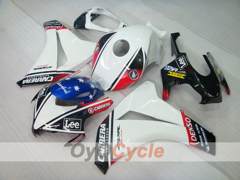Spritzverkleidungssatz für CBR1000RR 08-11 - Weiß, Schwarz - Eurobet, Lee #OYO87900699 Zweitbild