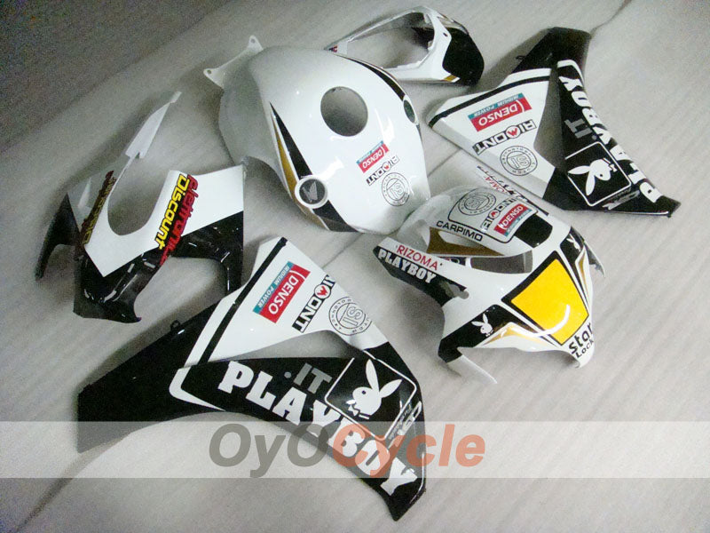 Einspritz-Verkleidungssatz für CBR1000RR 08-11 - Weiß, Schwarz - PlayBoy #OYO87900717 Zweitbild