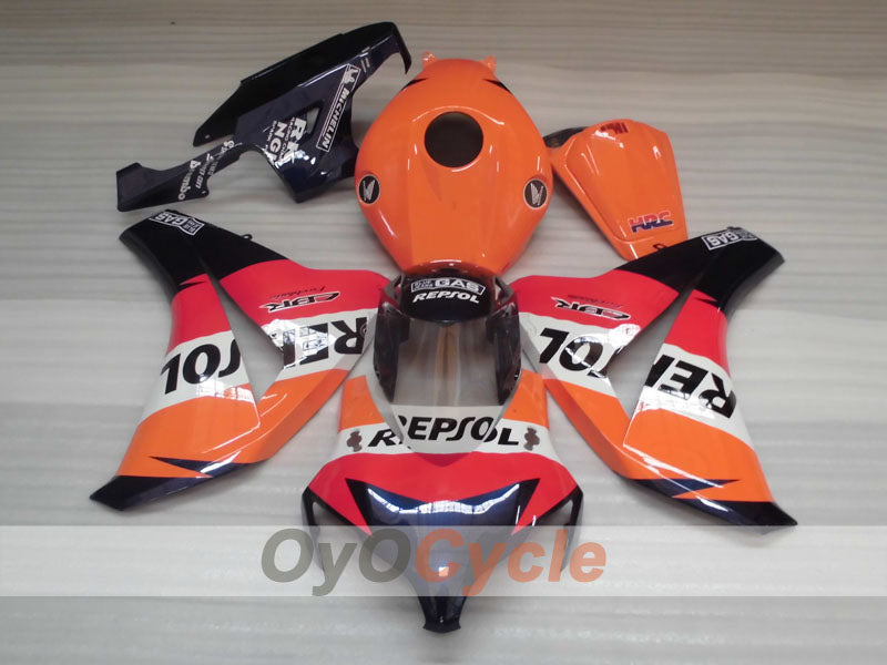 Einspritz-Verkleidungssatz für CBR1000RR 08-11 - Orange, Schwarz - Repsol #OYO87900721 Zweitbild