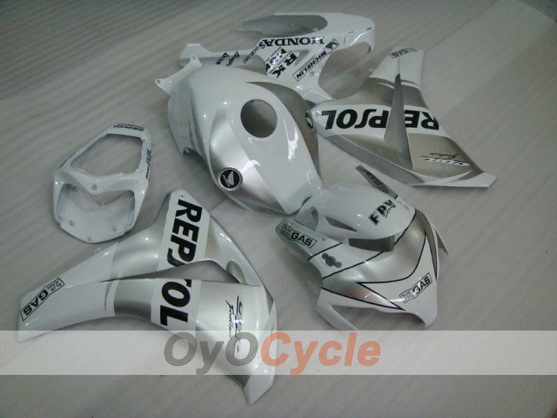 Verkleidungssatz für Einspritzmodell 08-11 CBR1000RR - Weiß, Silber - Repsol #OYO87900722 Hauptbild